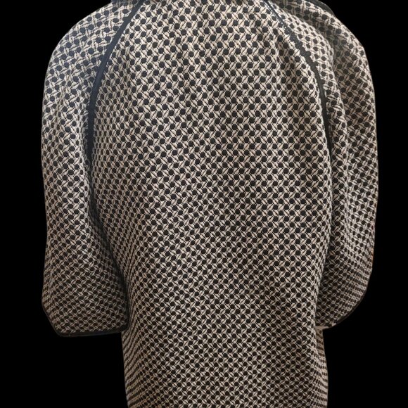 50's Style Checkered Long Jacket Size M - Picture 2 of 7